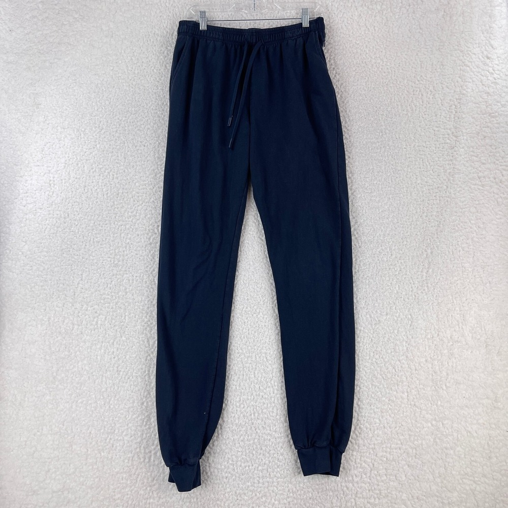 Seahorse Blue Pull On‎ Elastic Waist Sweatpants Womens Tapered Size Large